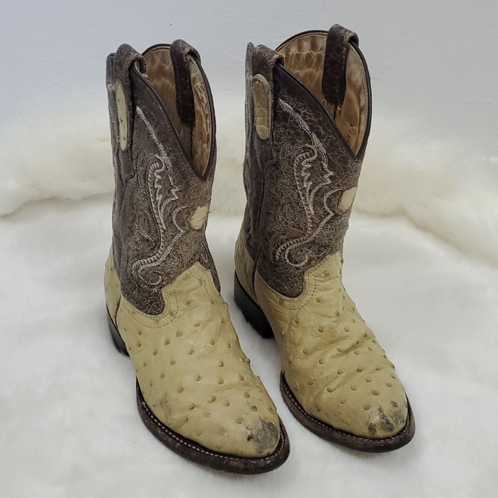 Western Cowboy boots Cuadra leather embroidered kids size 12US